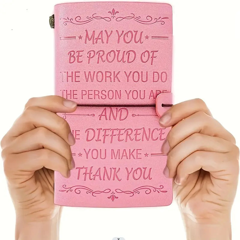 Inspirational Leather Journal, Perfect Thank You Gift