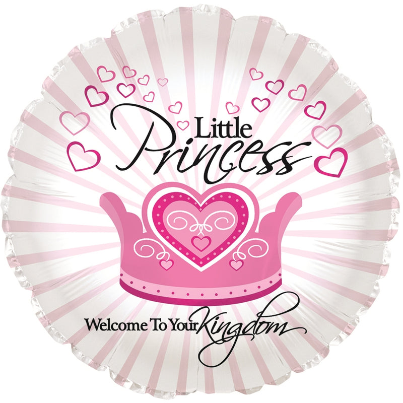17" Little Princess Welcome To Your Kingdom Balloon