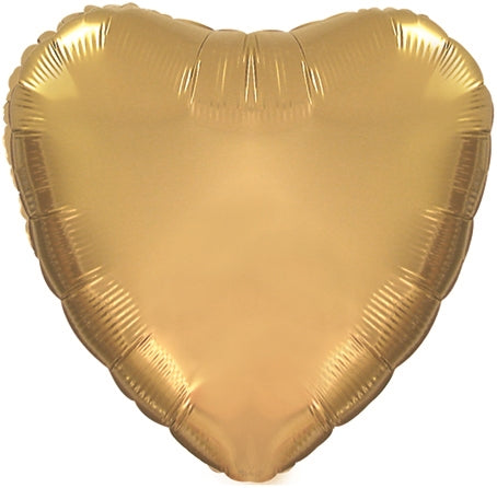 18" Antique Gold Heart Balloon