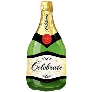 Celebrate Bubbly Wine Bottle Jumbo Balloon