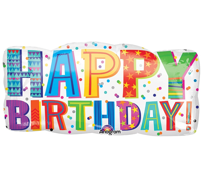 33" Happy Birthday Type Balloon