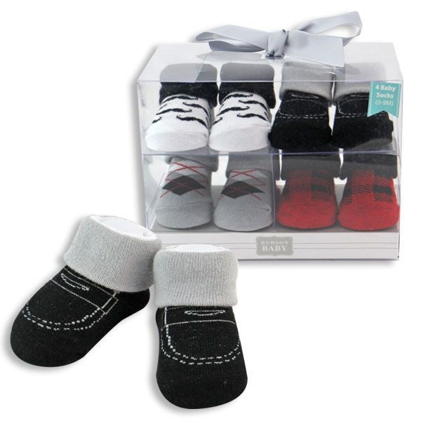 Baby Boy Socks 4 Piece Gift Set