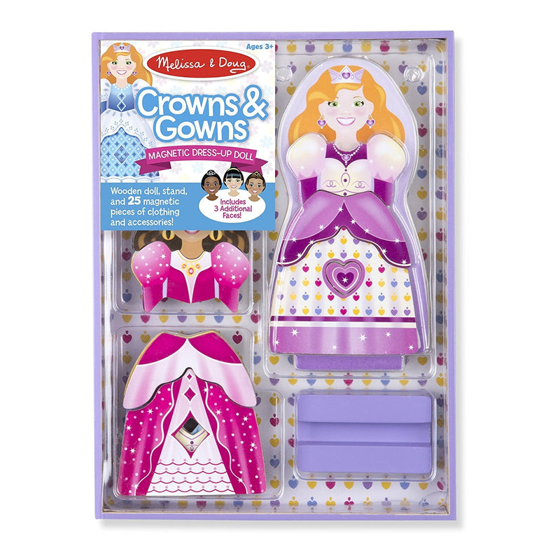 Magnetic Dress Up Crowns & Gowns
