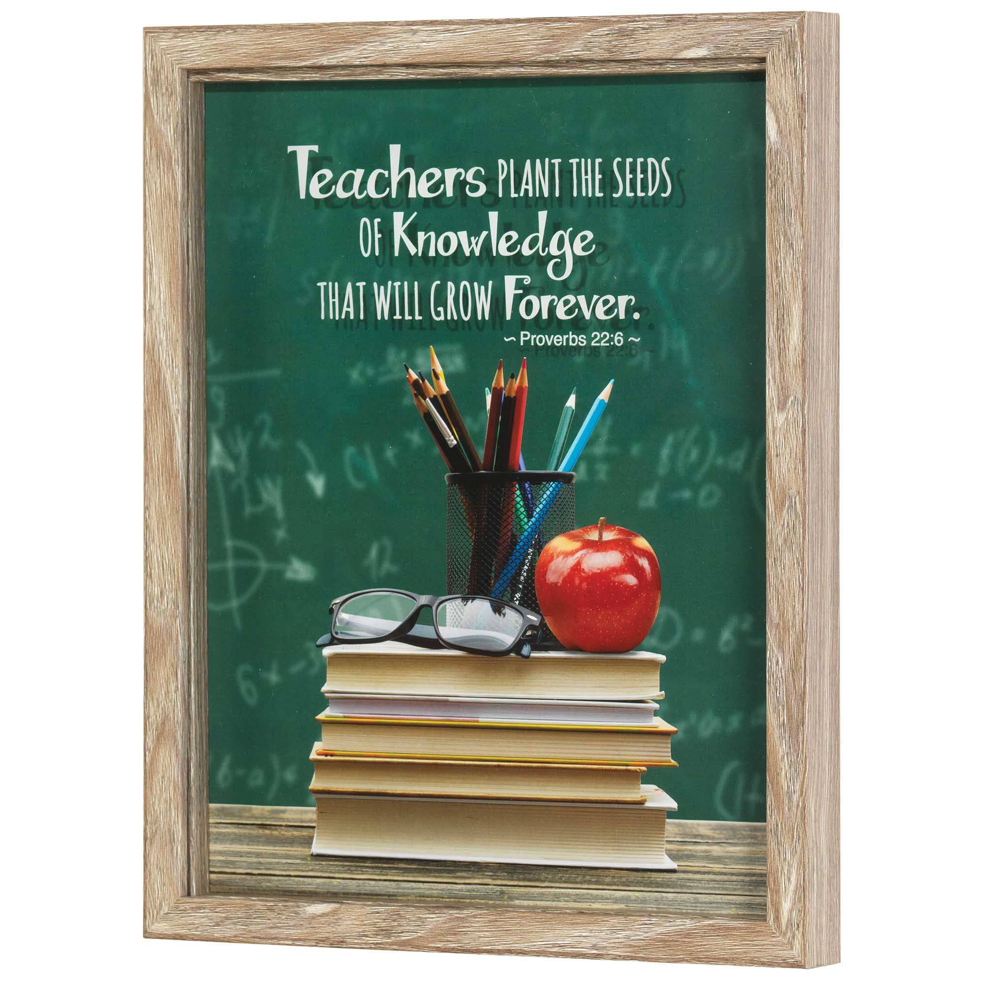 teachers plant seeds that grow forever quote Framed Wall Art Teachers Plant The Seed
