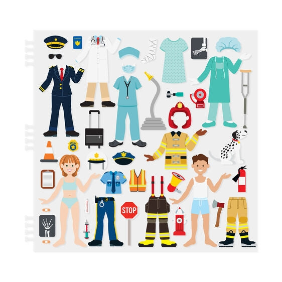 Cool Careers Reusable Stickers