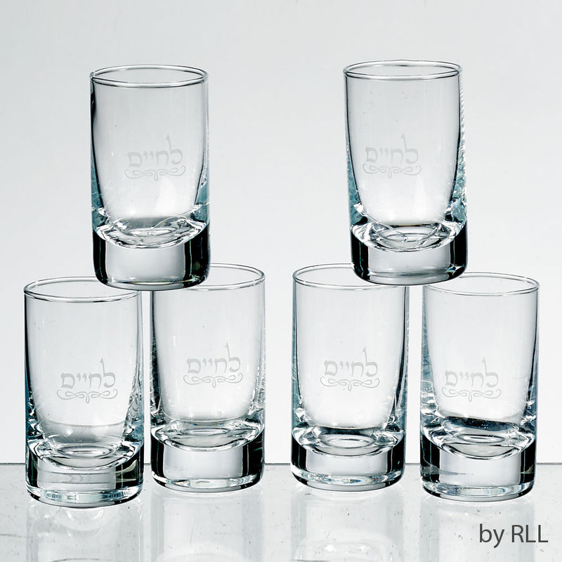 L'Chaim Cordial Set With Tray