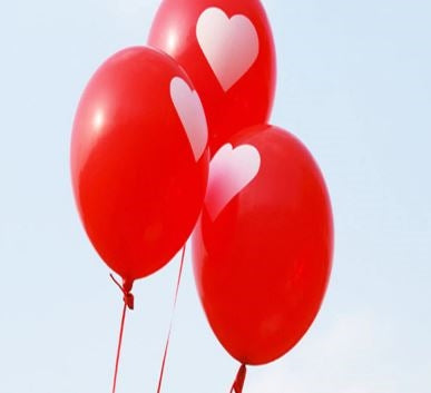 12" Heart Latex Balloon