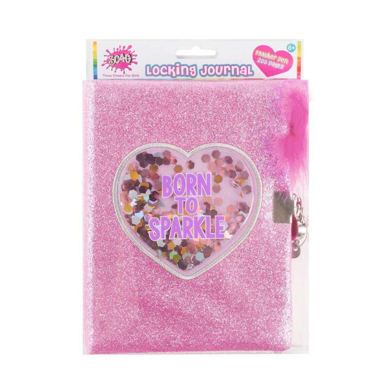Born To Sparkle Glitter & Confetti Journal Set