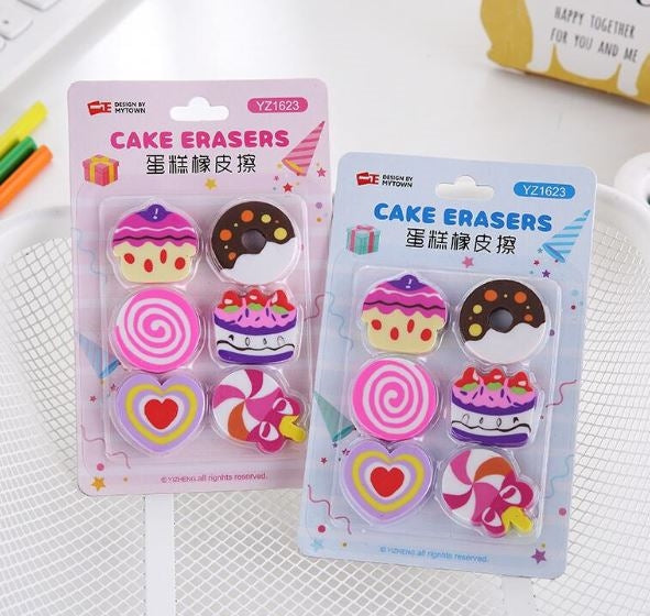 Cake and Sweets Erasers