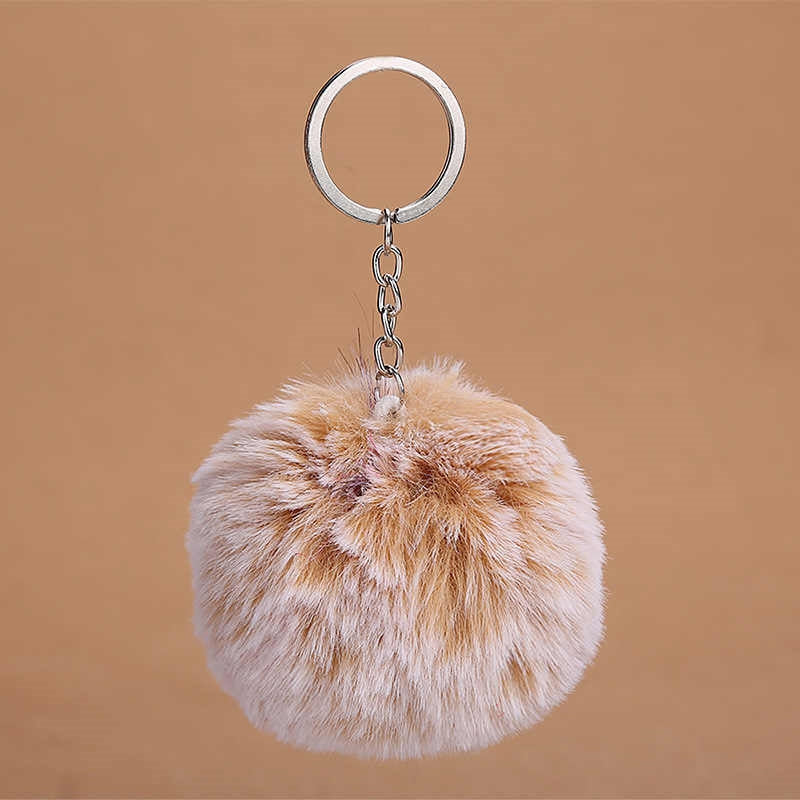 Fluffy Frost Keychain Ball