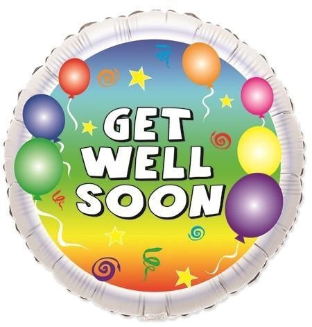 18" Get Well Soon Party Balloon