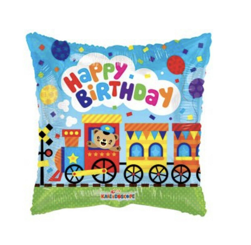 18" Happy Birthday Choo Choo Train Balloon