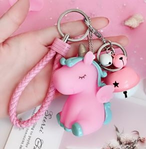 Unicorn Keychain with Bell