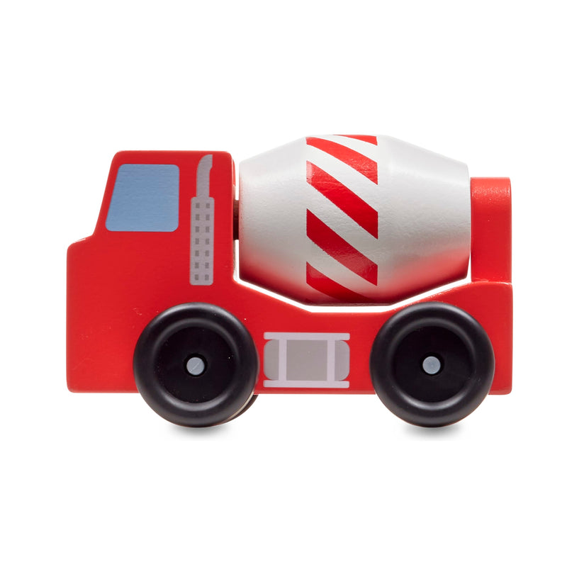 Classic Wooden Toy Construction Vehicle Set