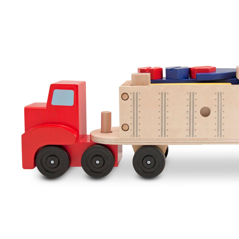 Big Rig Building Truck Wooden Play Set