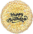 Happy Birthday Glitter Foil Balloon