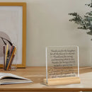 Acrylic Friendship Quote Sign, Classic Style, Desktop Decor