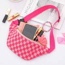 CHECKERED FANNY BAG WAIST CROSSBODY SLING BAG