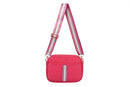 Nima Accessories Inc - Faux Leather Cross Body Bag - Modern Design: Pink
