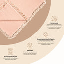 Crane Baby - 6 Layer Muslin Blanket Desert Rose