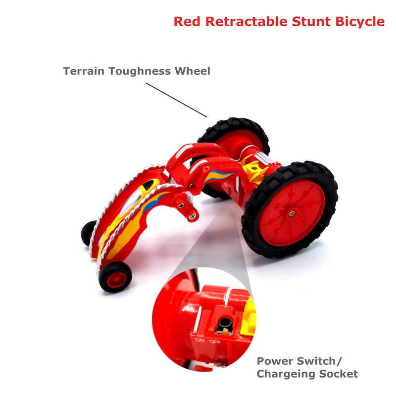 Hyper Runner Stunt Red. 360° Spins & Transforming RC Racer