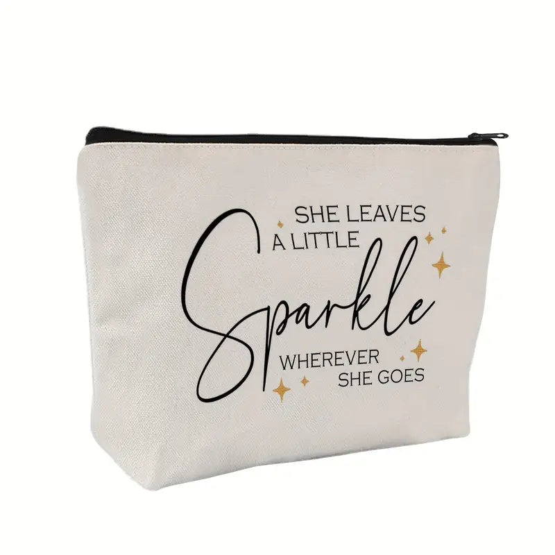 Makeup Bag Gift - She Leaves A Little Sparkle Wherever She Goes