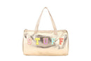 Nima Accessories Inc - Ladies Patent Leather STUFF Themed Satchel Handbag: Pink