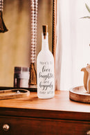 Bottle Lamp, Wedding Gifts, Anniversary Gifts, Romantic Gift: Frosted