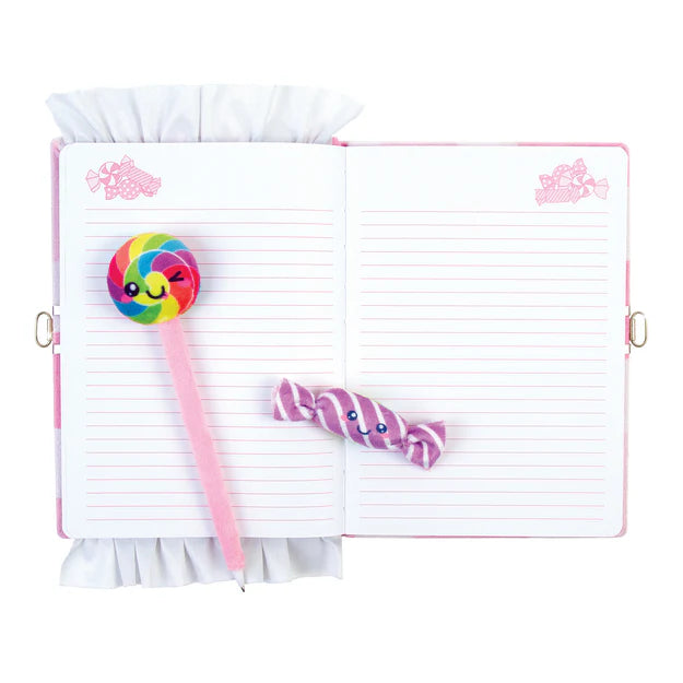 Candy Plush Pocket Locking Journal