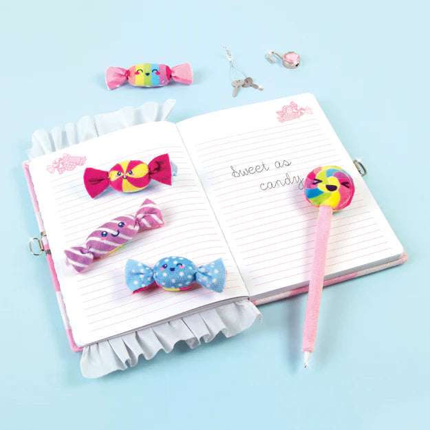 Candy Plush Pocket Locking Journal