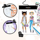 Light Up Sketch Pad Fashion Drawing Set