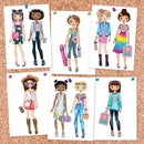 Light Up Sketch Pad Fashion Drawing Set