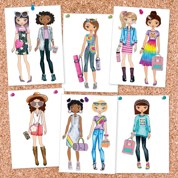 Light Up Sketch Pad Fashion Drawing Set