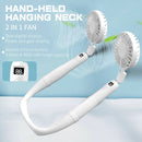 2in1 Detachable Handheld Neck Fan Portable Adjustable Digital Outdoor AirCooling
