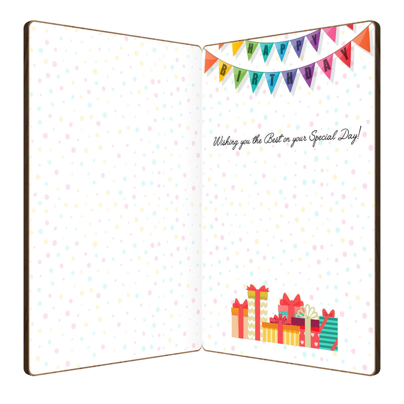 Happy Birthday Cake and Candles Card