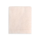 Moss Knit Baby Blanket + Bunny Rattle Gift Set (Organic): Natural