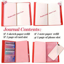 To My Daughter Leather Journal+Heart Rhinestone Pen Set