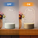 Acrylic Night Lamp Gift For Mom