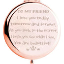 Rose Golden Compact Mirror