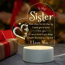 To My Sister Night Light