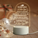 Loving, Engraved Night Light