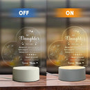 To My Daughter Night Light