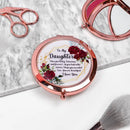 Rose Golden Compact Mirror- Loving message, always to remember..!
