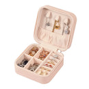 Pink Portable Jewelry Box For Earrings Rings Necklaces Bracelets Pendants