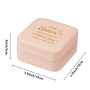 Pink Portable Jewelry Box For Earrings Rings Necklaces Bracelets Pendants