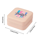 Pink Portable Jewelry Box For Earrings Rings Necklaces Bracelets Pendants
