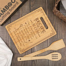 Chopping Board, Bamboo Cutting Board, Engraved! Recipe For A Mom