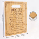 Chopping Board, Bamboo Cutting Board, Engraved! Recipe For A Mom