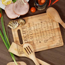 Chopping Board, Bamboo Cutting Board, Engraved! Recipe For A Mom