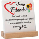 Friend Plaque With Wooden Stand